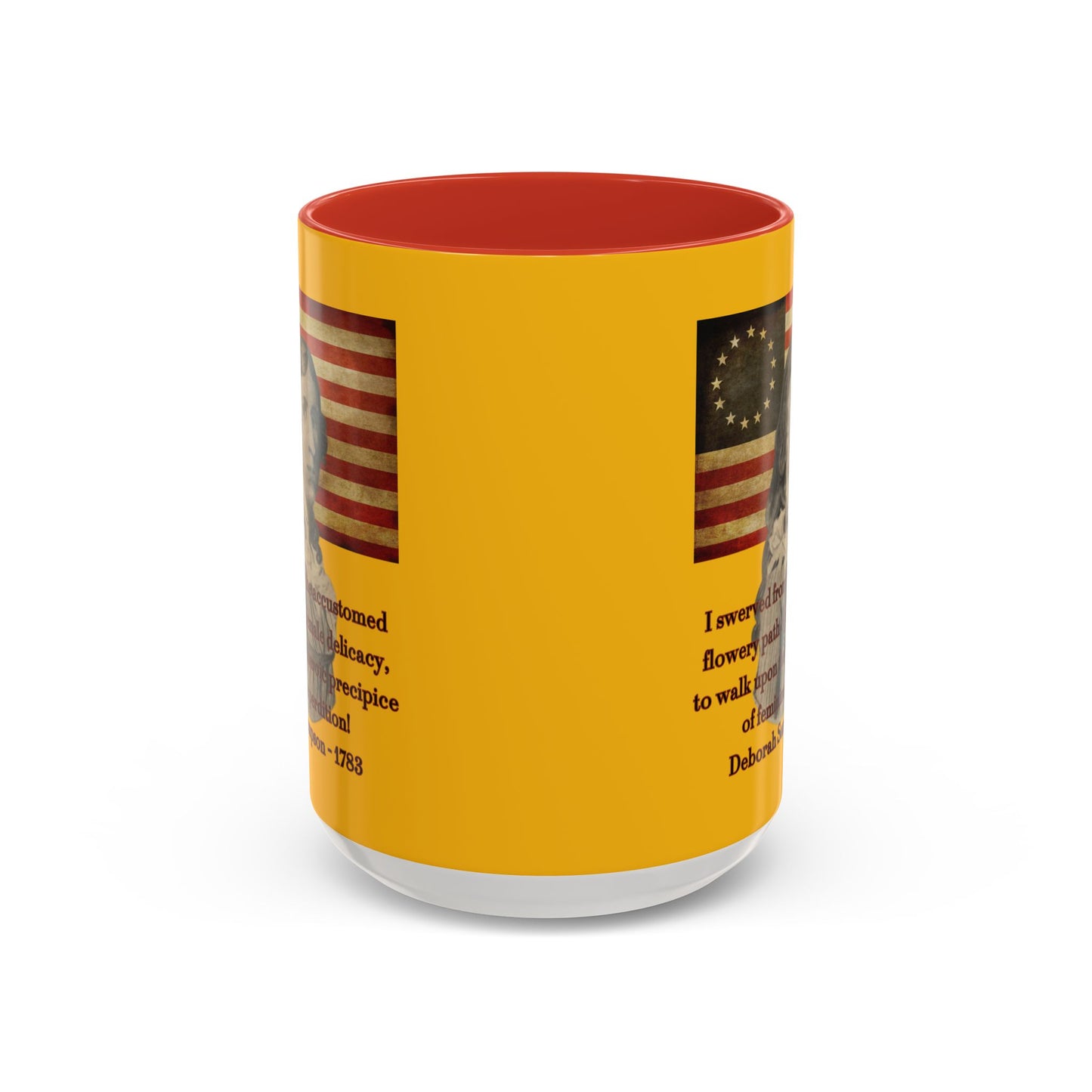 Deborah Sampson, America's Mulan Yellow Accent Mug by theGreenDragonTavern.shop