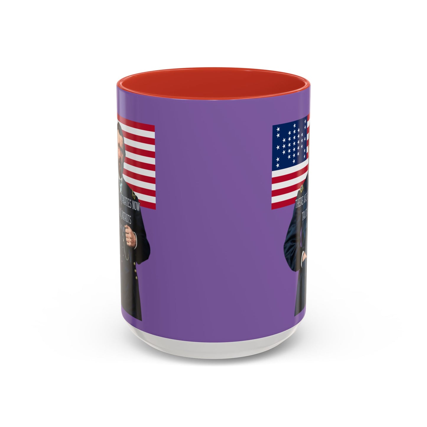 "Traitors and Patriots" Ulysses Grant Light Purple Accent Mug by theGreenDragonTavern.shop