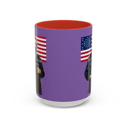 "Traitors and Patriots" Ulysses Grant Light Purple Accent Mug by theGreenDragonTavern.shop
