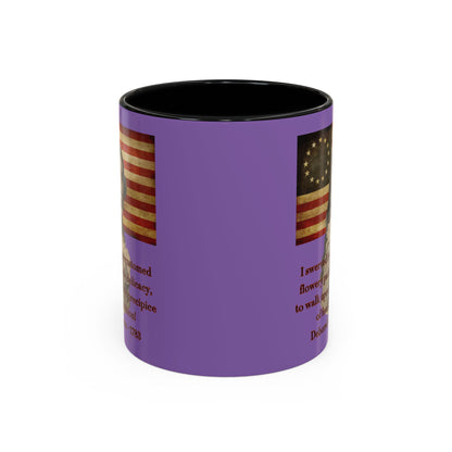 Deborah Sampson, America's Mulan Light Purple Accent Mug by theGreenDragonTavern.shop