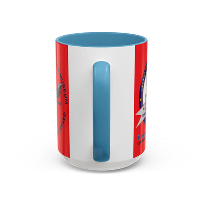 DNASM 2-sided, Founding & Student Art Red Accent Mug by theGreenDragonTavern.shop