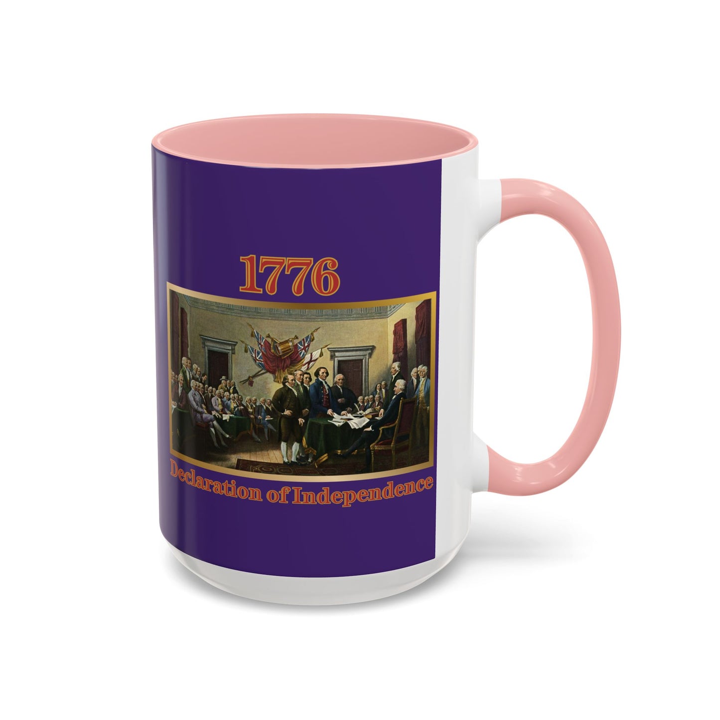 Declaration of Independence Dark Purple Accent Mug by theGreenDragonTavern.shop