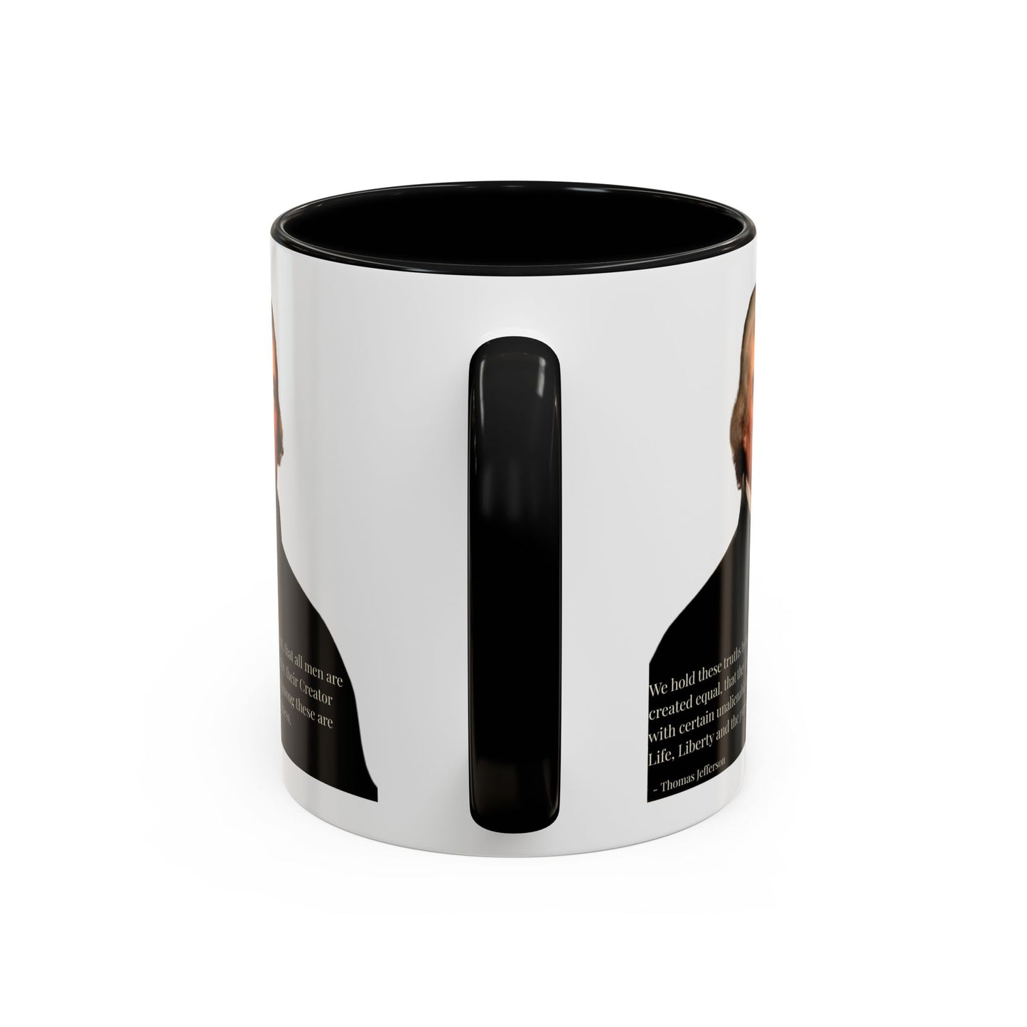 We hold these truths to be self-evident White Accent Mug by theGreenDragonTavern.shop