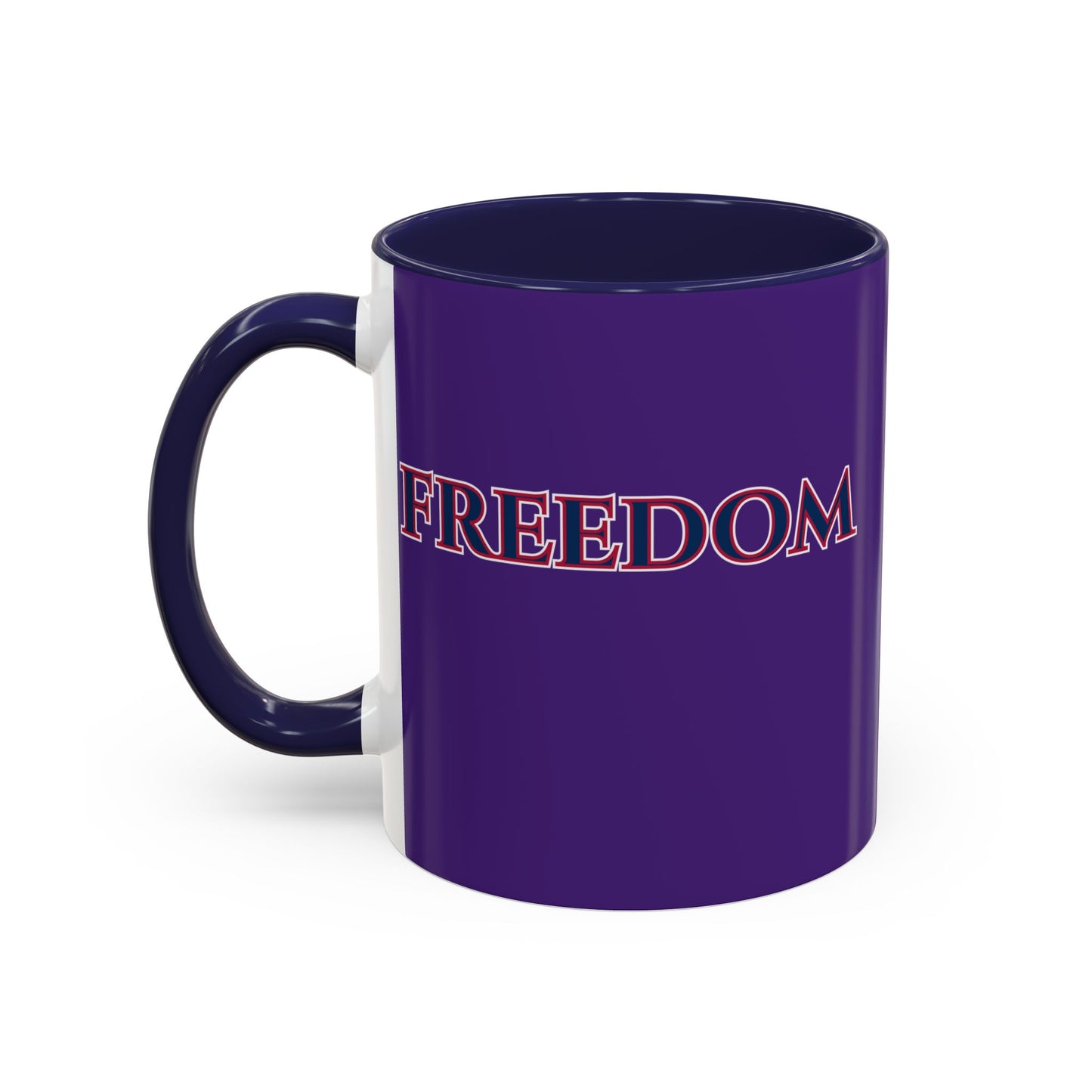 Freedom, Dark Purple Accent Mug by theGreenDragonTavern.shop