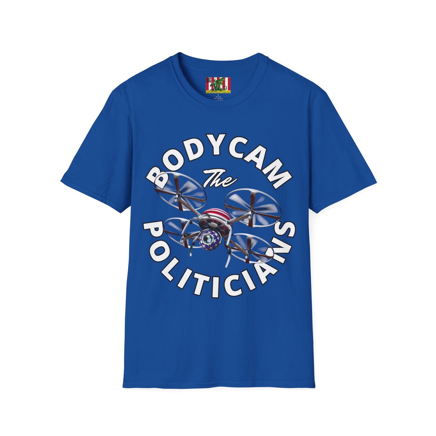 Bodycam the Politicians Drone Dark colors Unisex T-Shirt by theGreenDragonTavern.shop