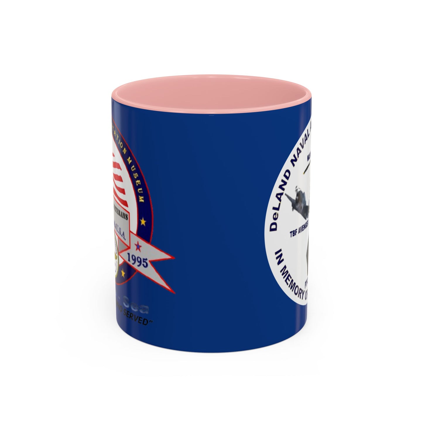 DNASM 2-sided, Founding & Student Art w/WhiteBG Dark Blue Accent Mug by theGreenDragonTavern.shop