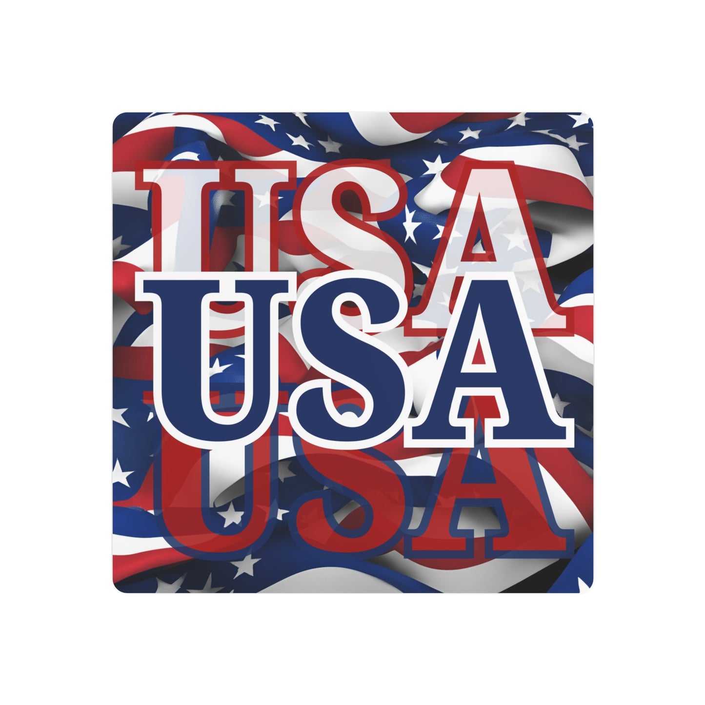 USA! USA! USA Blue Center Metal Art Sign by theGreenDragonTavern.shop