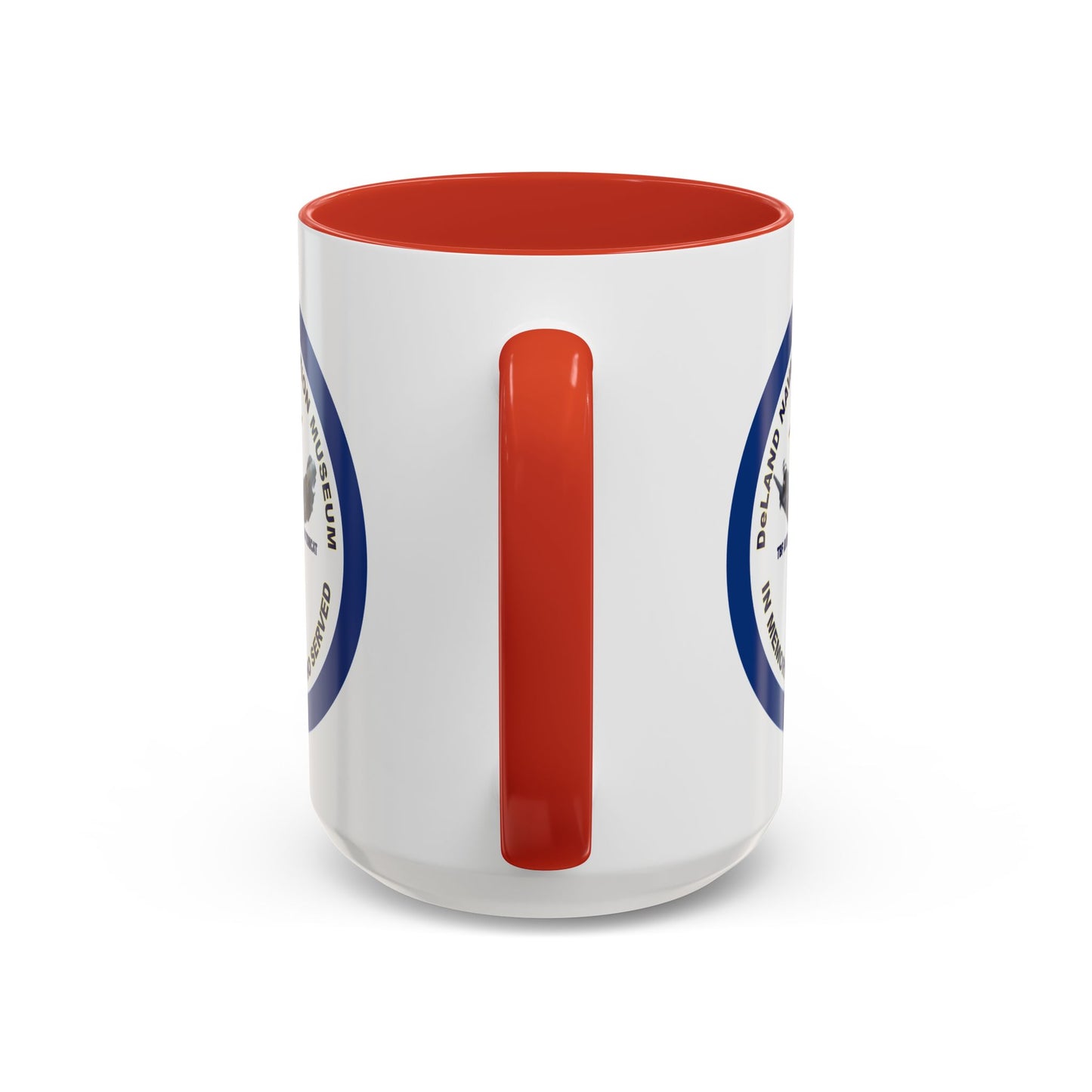 DNASM Student Art Navy Frame White Accent Mug by theGreenDragonTavern.shop