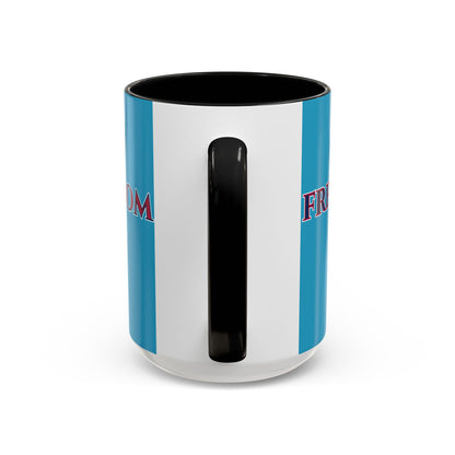 Freedom, Turquoise Accent Mug by theGreenDragonTavern.shop