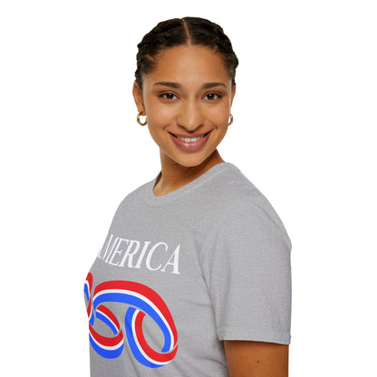 America 250 White font, Light colors, Unisex T-Shirt by theGreenDragonTavern.shop