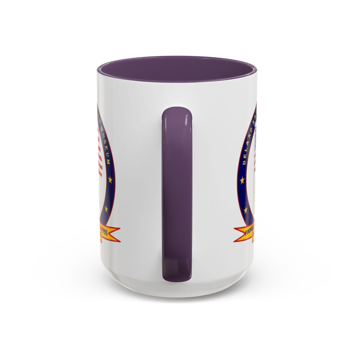 DeLand Naval Air Station Museum White Accent Mug by theGreenDragonTavern.shop