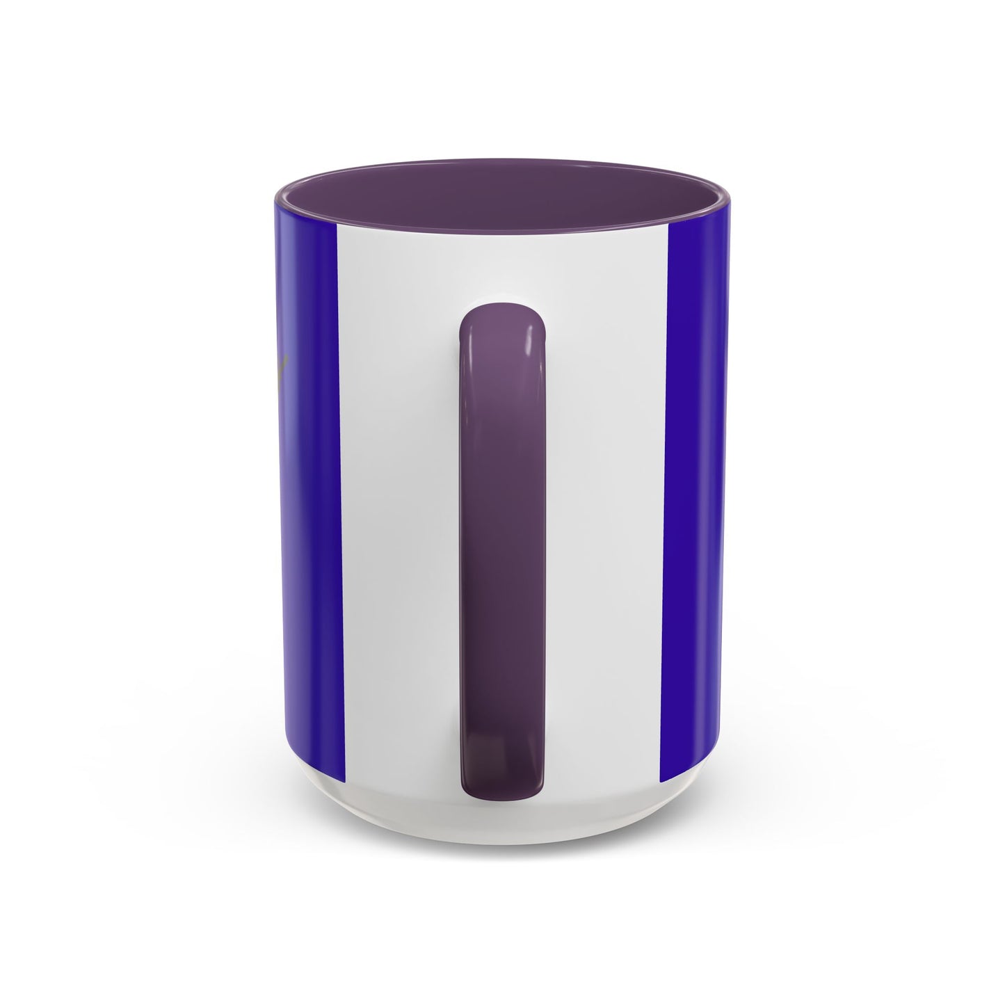Hula Girl Packin' Heat Dark Purple Accent Mug by theGreenDragonTavern.shop