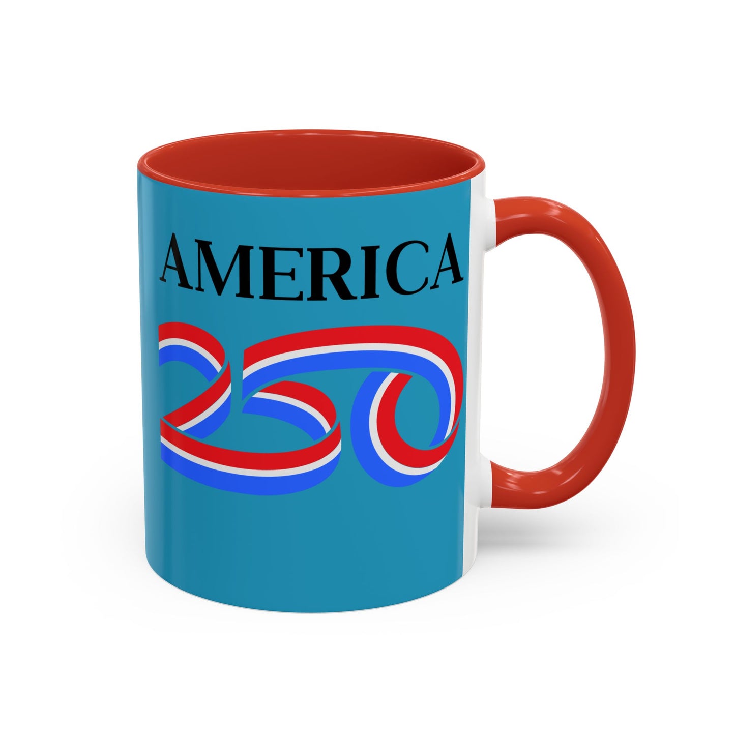 America 250 Turquoise Accent Mug by theGreenDragonTavern.shop