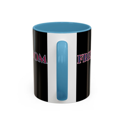 Freedom, Black Accent Mug by theGreenDragonTavern.shop