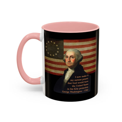 Washington's Earnest Prayer Black Accent Mug by theGreenDragonTavern.shop
