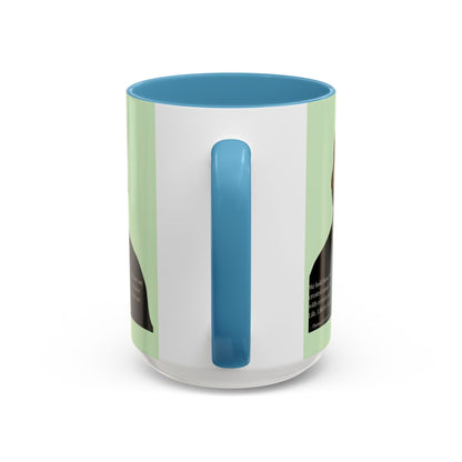 We hold these truths to be self-evident Light Green Accent Mug by theGreenDragonTavern.shop