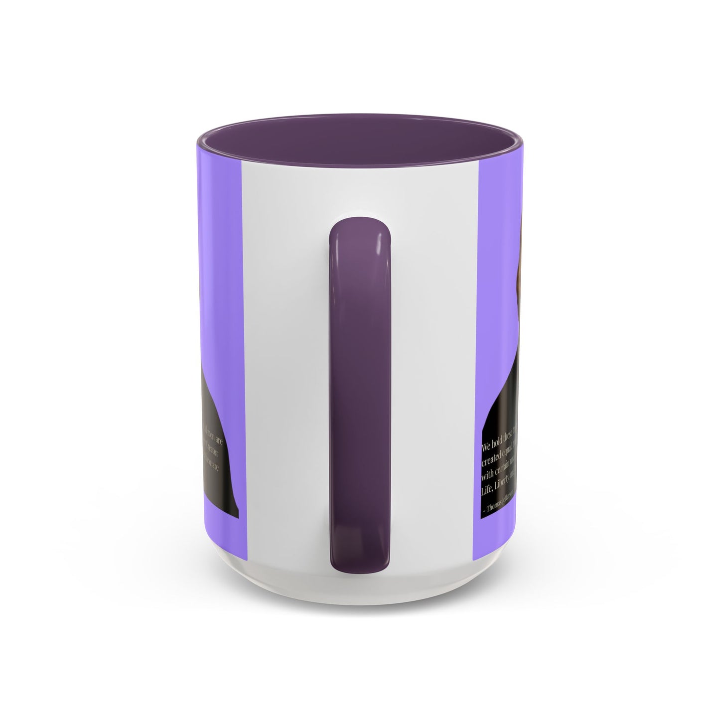 We hold these truths to be self-evident Light Purple Accent Mug by theGreenDragonTavern.shop