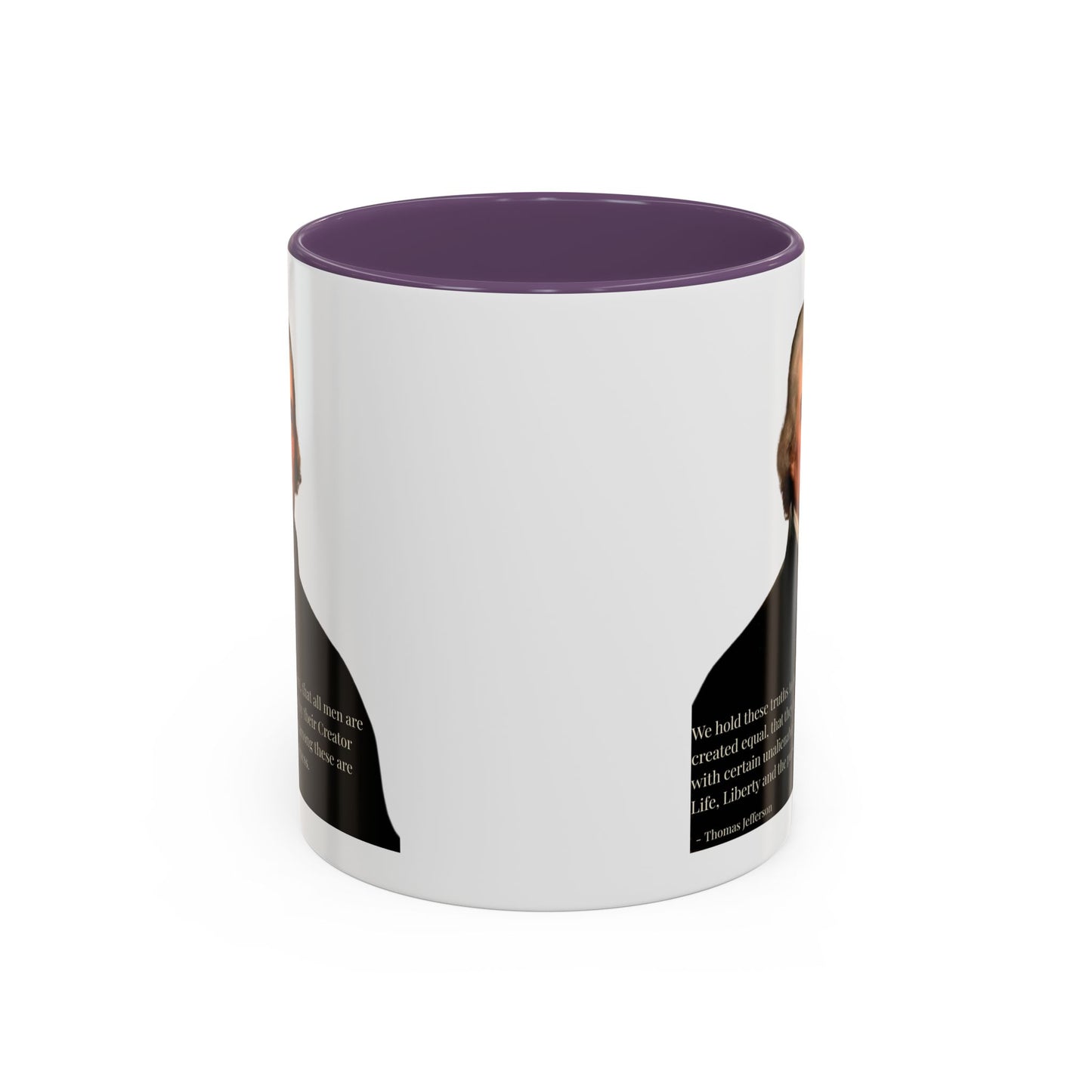 We hold these truths to be self-evident White Accent Mug by theGreenDragonTavern.shop