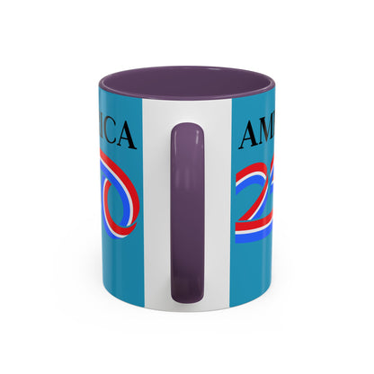 America 250 Turquoise Accent Mug by theGreenDragonTavern.shop