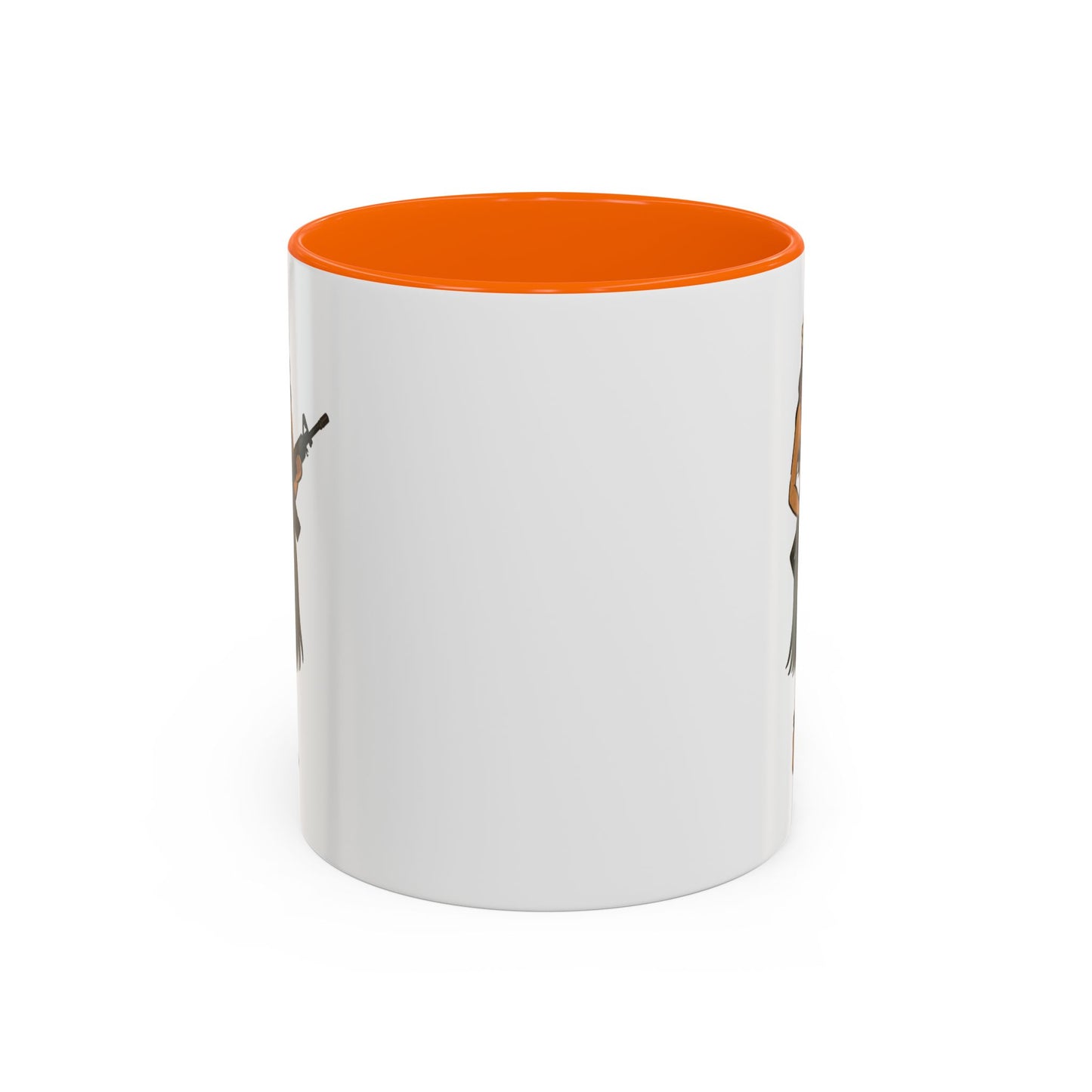 Hula Girl Packin' Heat White Accent Mug by theGreenDragonTavern.shop