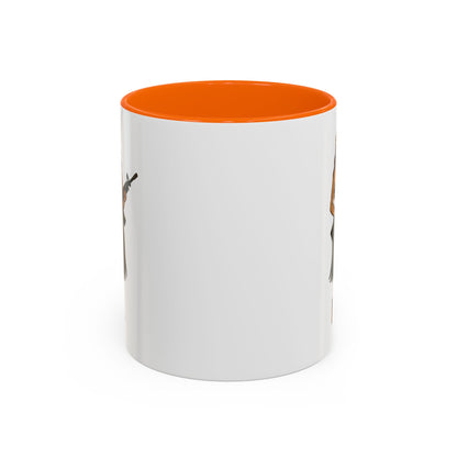 Hula Girl Packin' Heat White Accent Mug by theGreenDragonTavern.shop