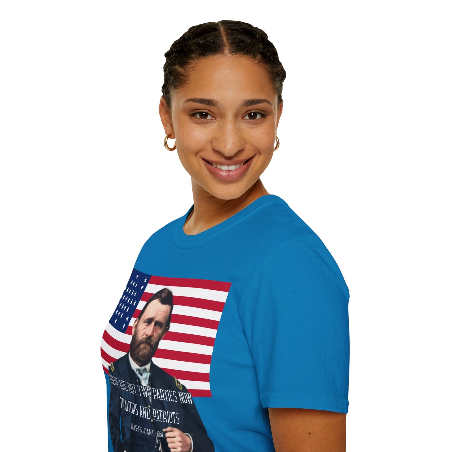 "Traitors and Patriots" Ulysses Grant Dark colors Unisex T-Shirt by theGreenDragonTavern.shop