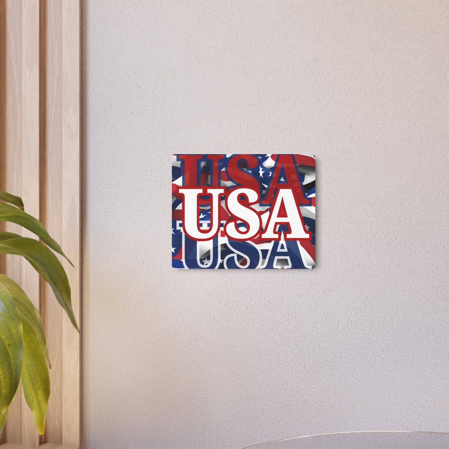USA! USA! USA White Center Metal Art Sign by theGreenDragonTavern.shop