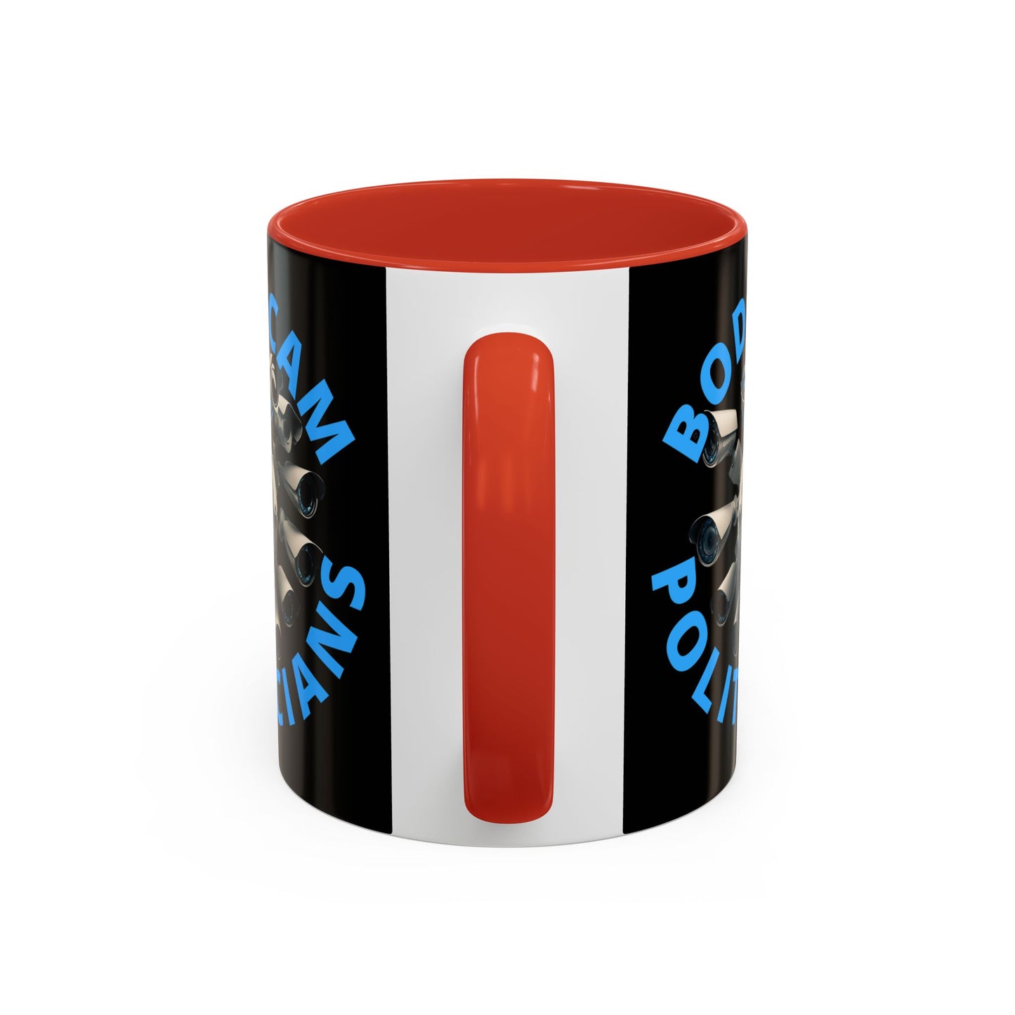Bodycam the Politicians Cameras Black Accent Mug by theGreenDragonTavern.shop