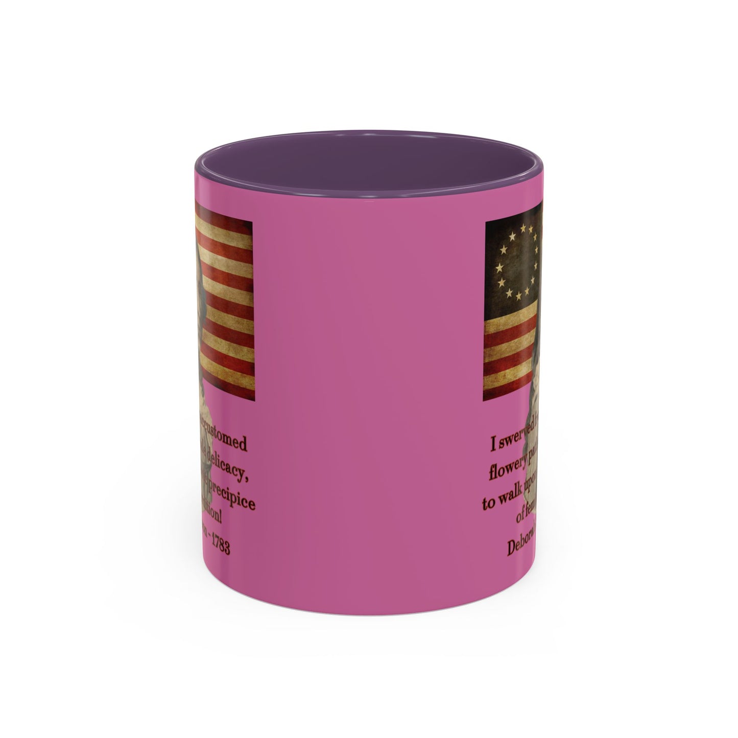 Deborah Sampson, America's Mulan Pink Accent Mug by theGreenDragonTavern.shop