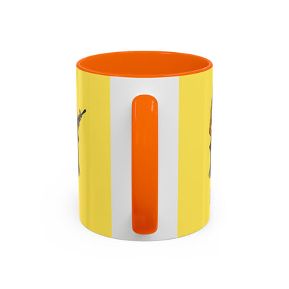 Hula Girl Packin' Heat Pineapple Accent Mug by theGreenDragonTavern.shop