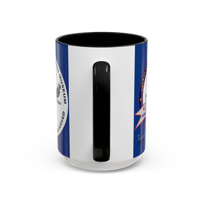 DNASM 2-sided, Founding & Student Art w/WhiteBG Dark Blue Accent Mug by theGreenDragonTavern.shop