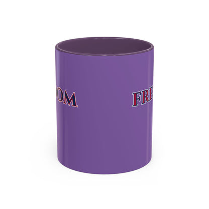 Freedom, Light Purple Accent Mug by theGreenDragonTavern.shop