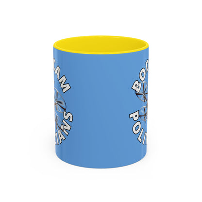 Bodycam the Politicians Drone Light Blue Accent Mug by theGreenDragonTavern.shop