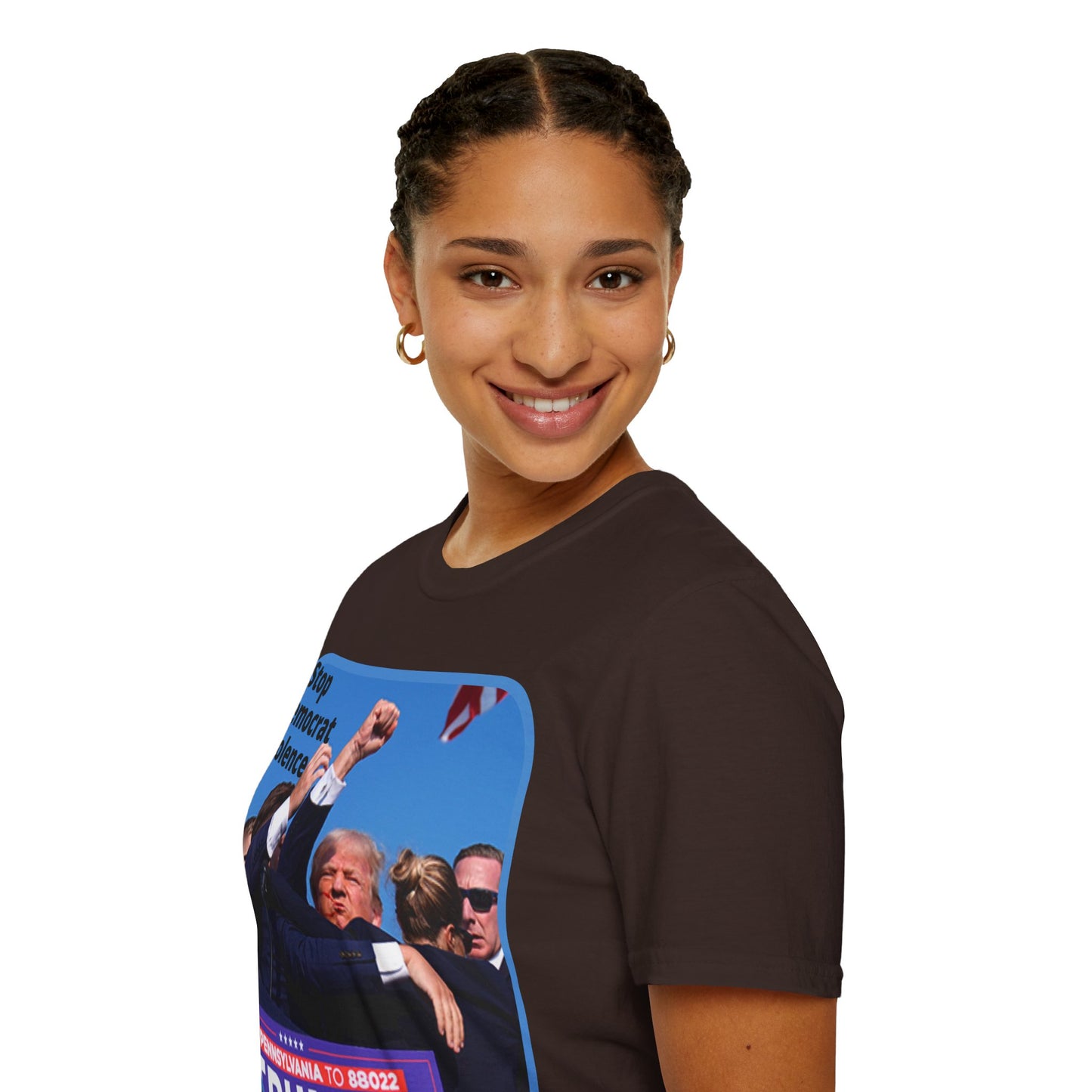 Stop Democrat Violence Dark colors Unisex T-Shirt by theGreenDragonTavern.shop