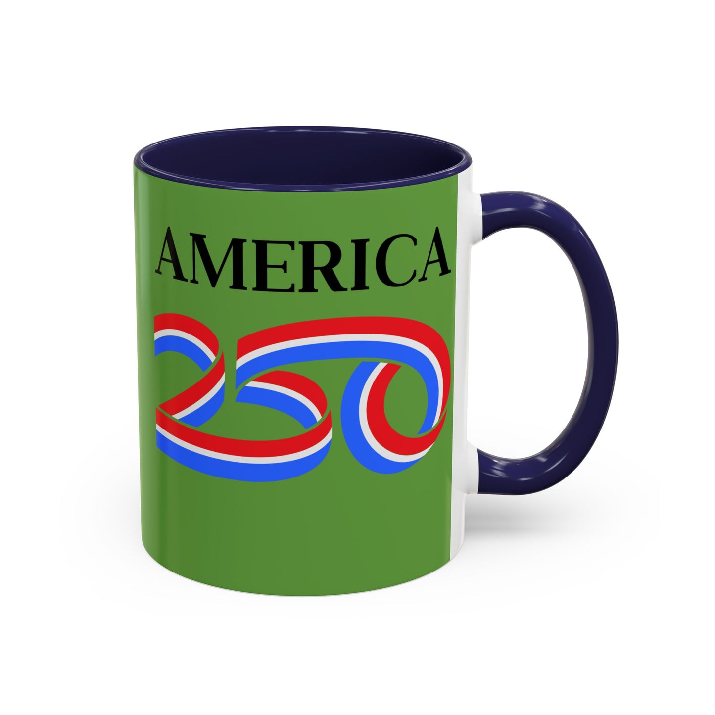 America 250 Green Accent Mug by theGreenDragonTavern.shop