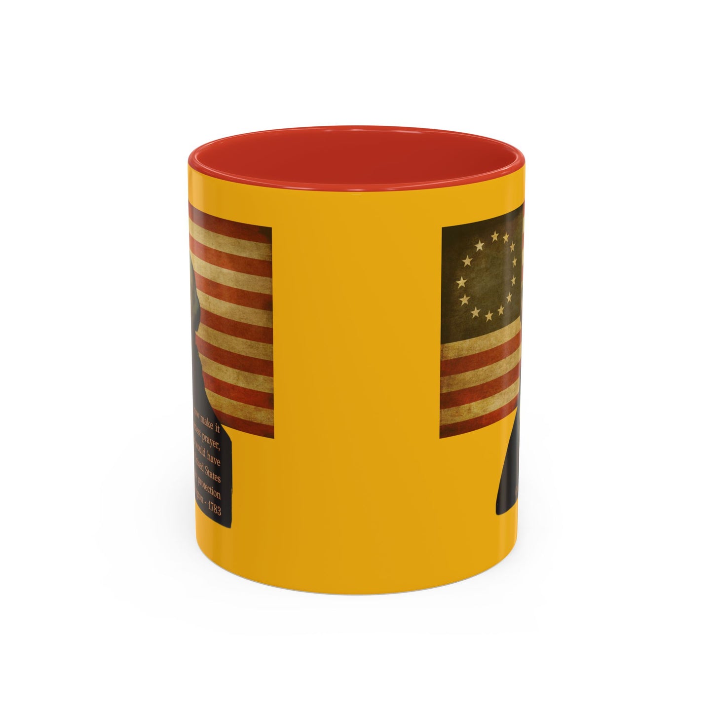 Washington's Earnest Prayer Yellow Accent Mug by theGreenDragonTavern.shop
