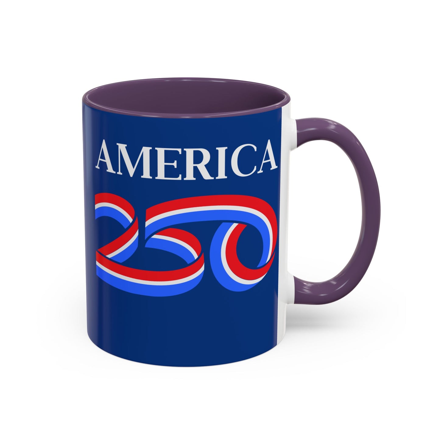 America 250 Dark Blue Accent Mug by theGreenDragonTavern.shop