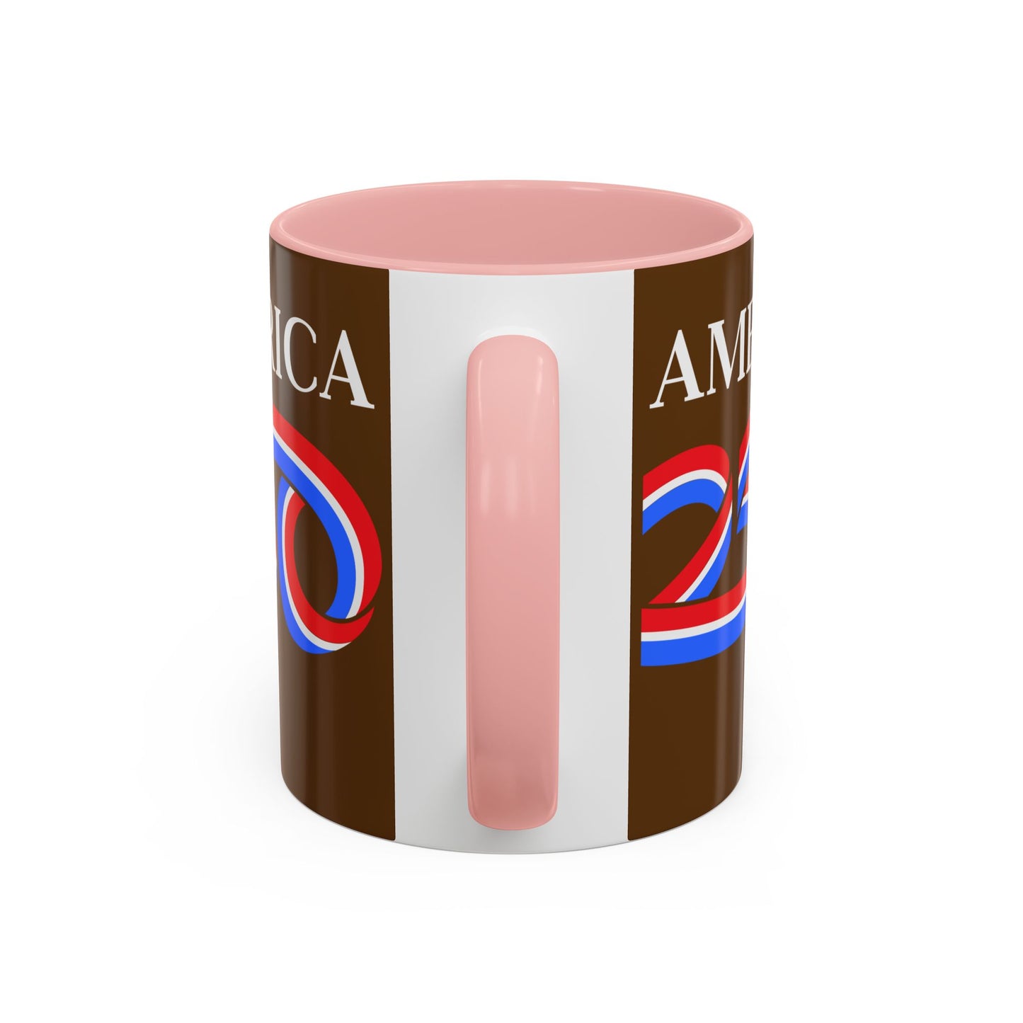 America 250 Brown Accent Mug by theGreenDragonTavern.shop