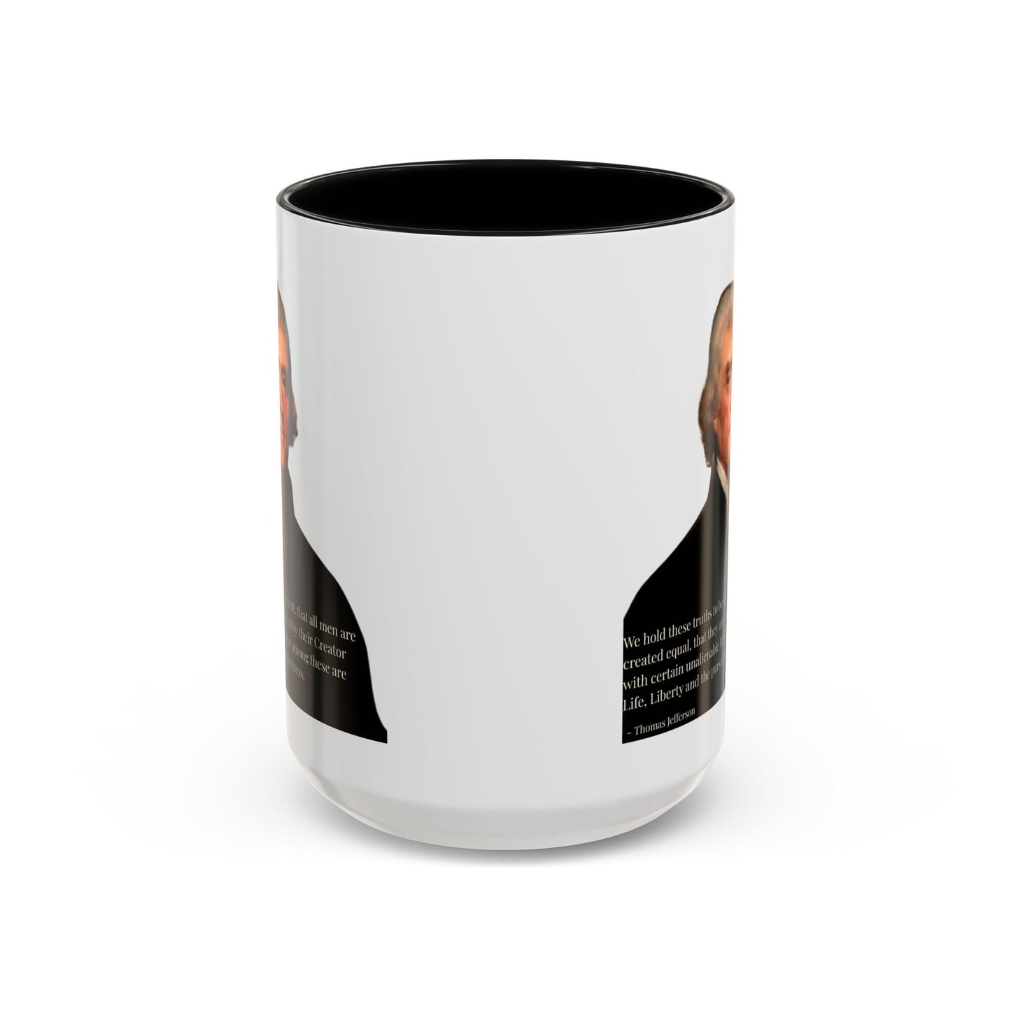We hold these truths to be self-evident White Accent Mug by theGreenDragonTavern.shop