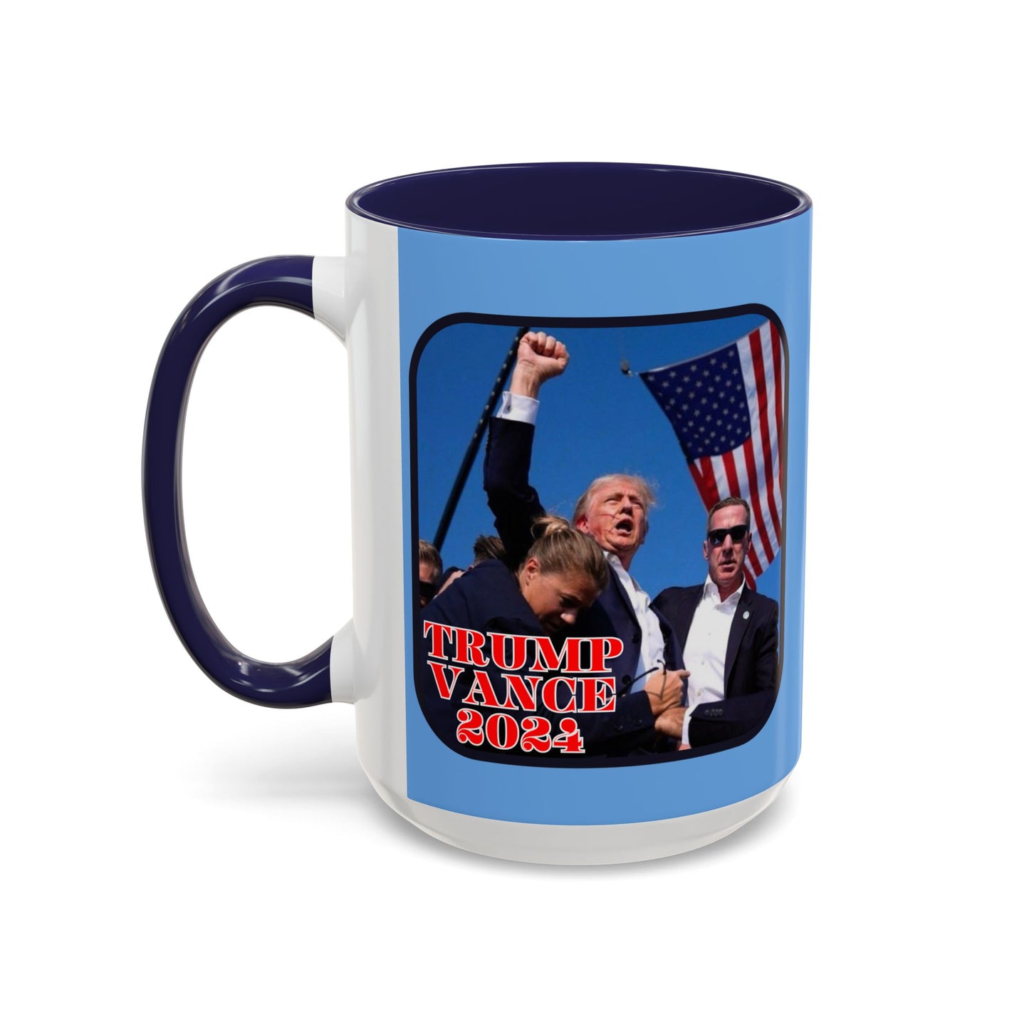 Trump and Vance 2024 Accent Mug by theGreenDragonTavern.shop