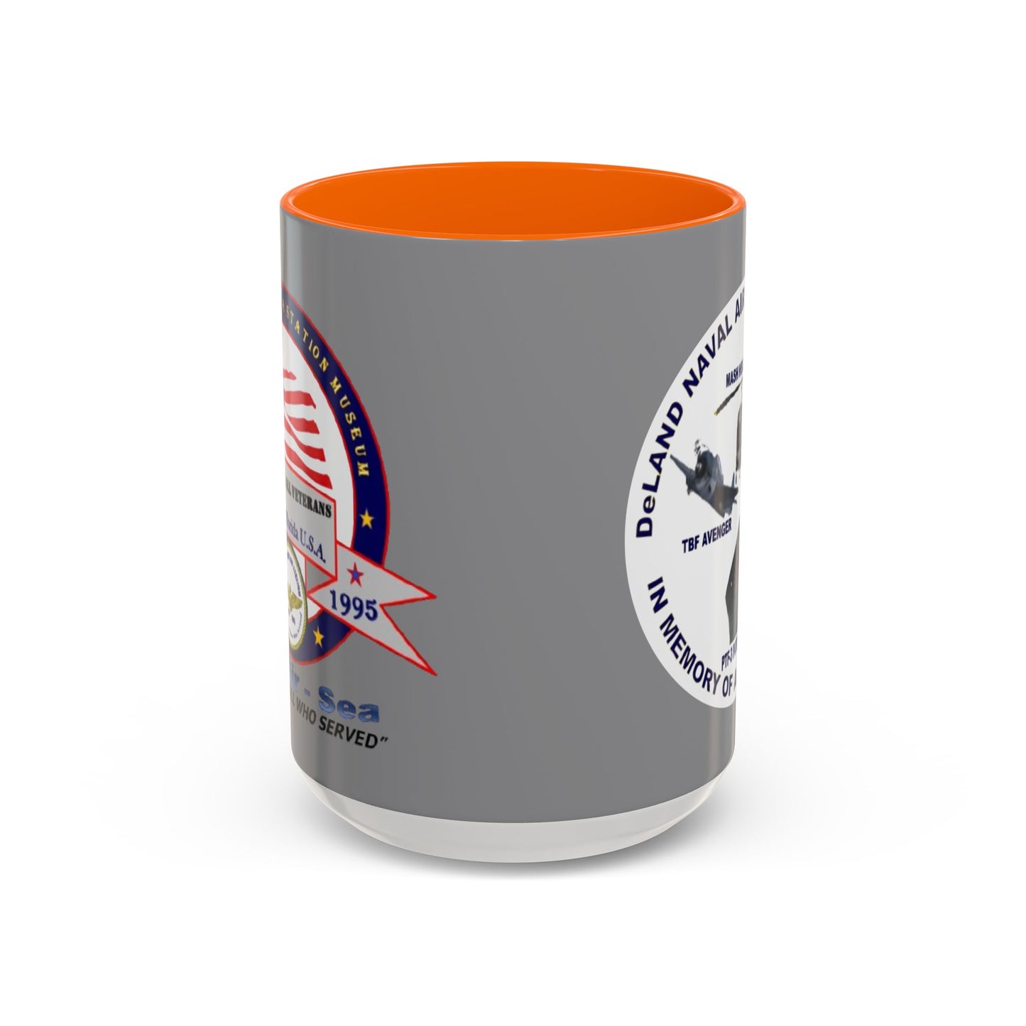 DNASM 2-sided, Founding & Student Art w/WhiteBG Grey Accent Mug by theGreenDragonTavern.shop