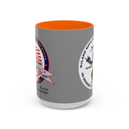 DNASM 2-sided, Founding & Student Art w/WhiteBG Grey Accent Mug by theGreenDragonTavern.shop