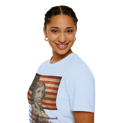 Deborah Sampson, America's Mulan Light colors Unisex T-Shirt by theGreenDragonTavern.shop