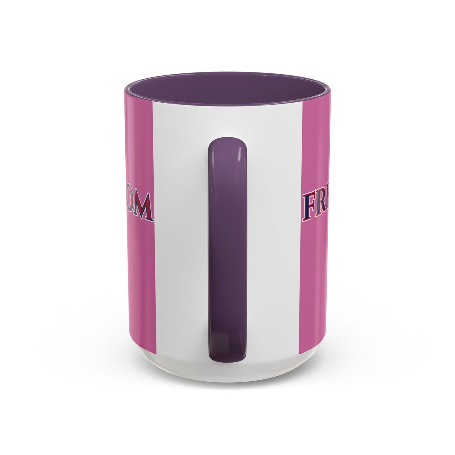 Freedom, Pink Accent Mug by theGreenDragonTavern.shop