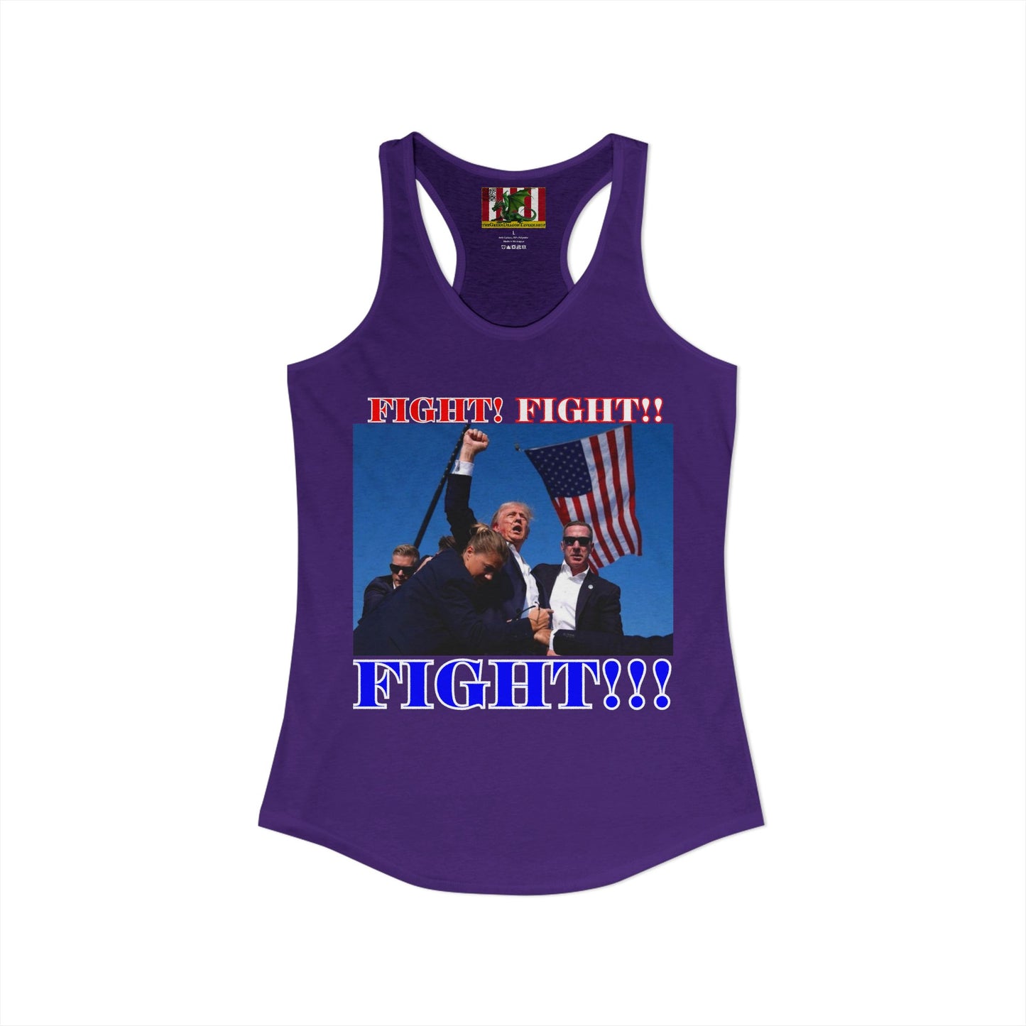 FIGHT! FIGHT!! FIGHT!!! Women's Racerback Tank Top by theGreenDragonTavern.shop