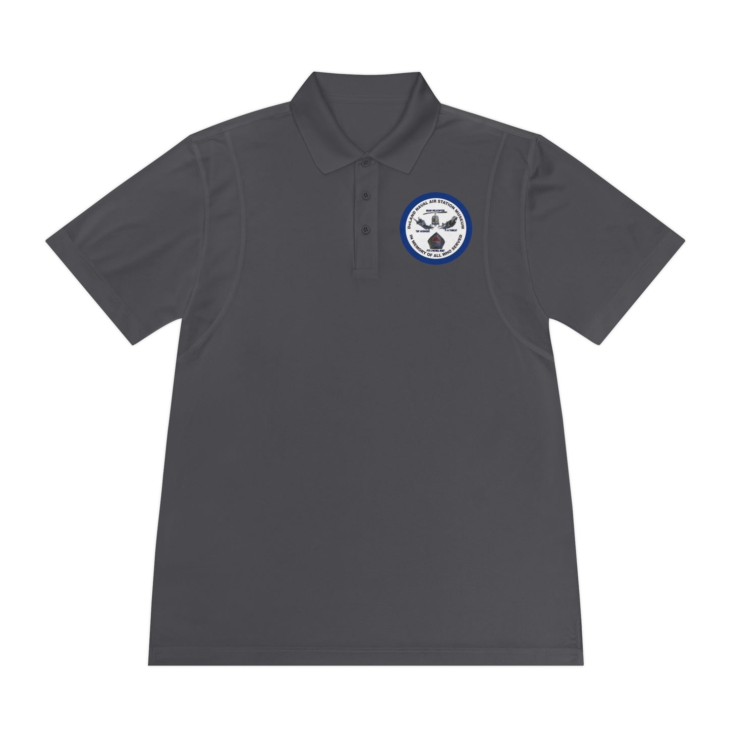 DNASM Student Art Navy Frame Sport Polo Shirt by theGreenDragonTavern.shop