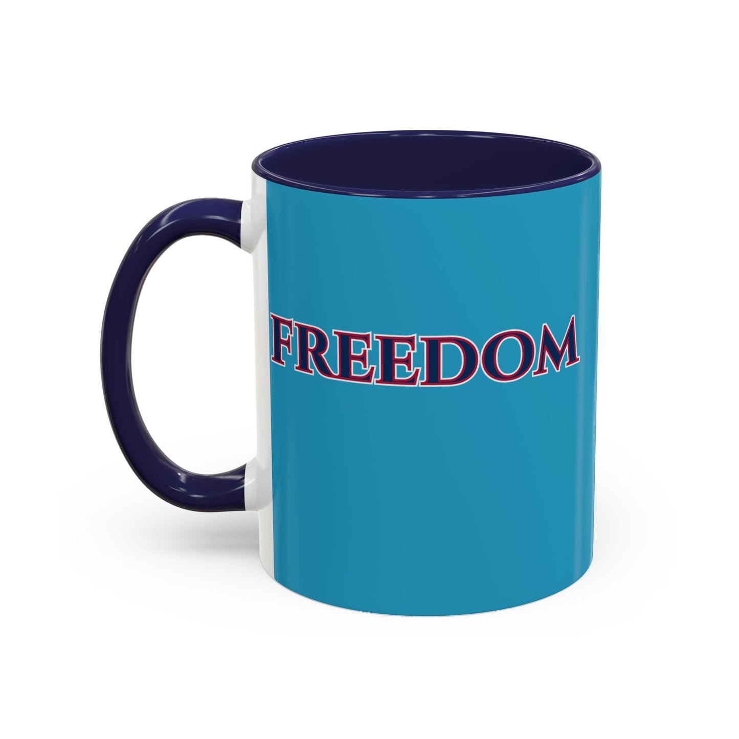 Freedom, Turquoise Accent Mug by theGreenDragonTavern.shop