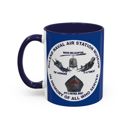 DNASM Student Art Blue Accent Mug by theGreenDragonTavern.shop