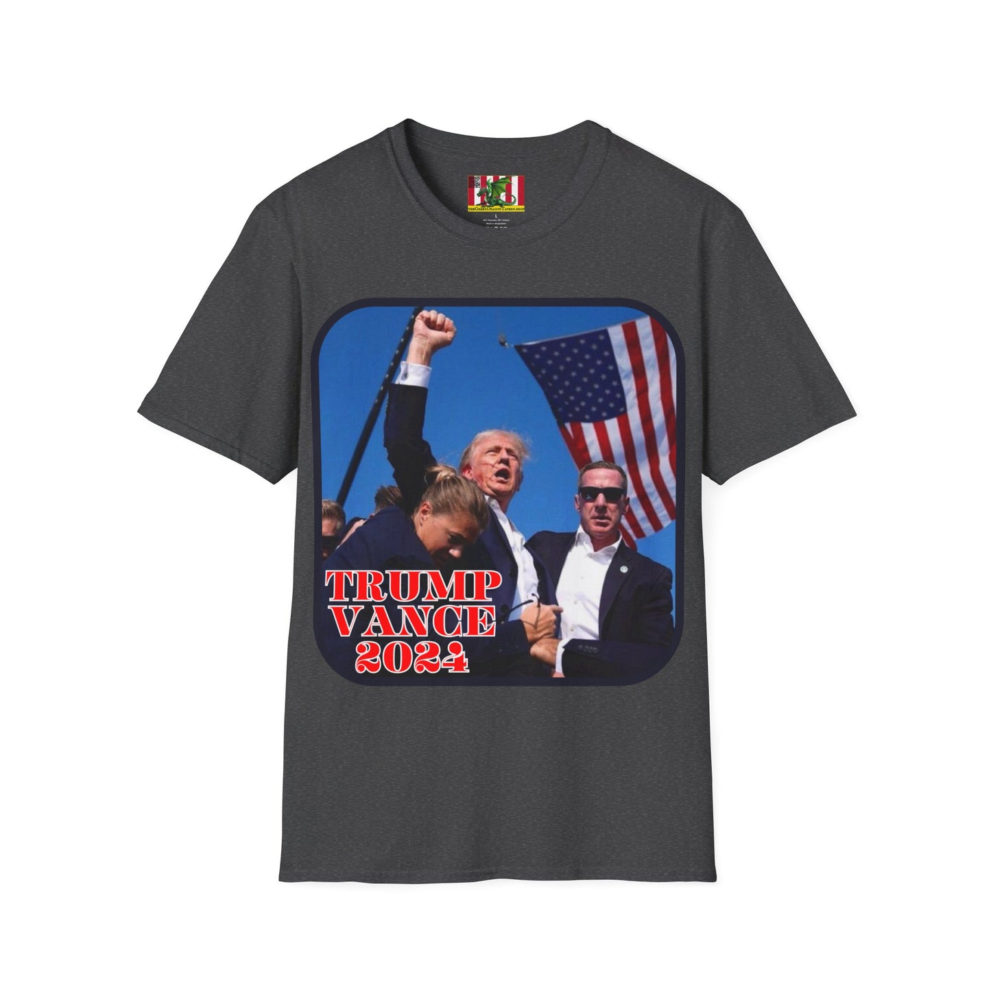 Trump and Vance 2024 Dark colors Unisex T-Shirt by theGreenDragonTavern.shop