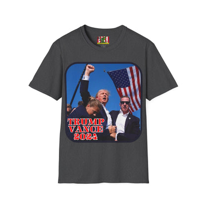 Trump and Vance 2024 Dark colors Unisex T-Shirt by theGreenDragonTavern.shop